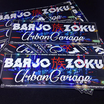 Stickers Barjzoku partenariat Urban Garage